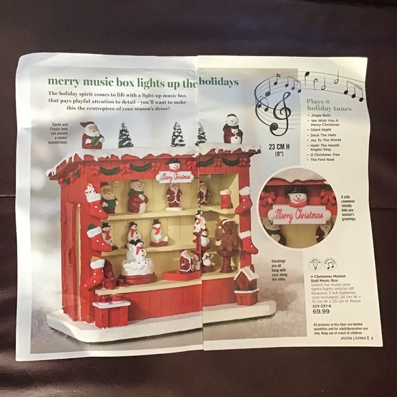 Christmas Market Stall Music Box - Picture 1 of 1